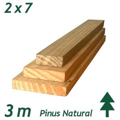 Ripa de Pinus Natural Com Nó 2 x 7 x 300 cm - comprar online
