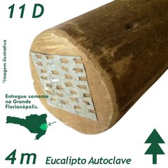 Viga de Eucalipto Autoclave Diâmetro de 11 x 400 cm - comprar online