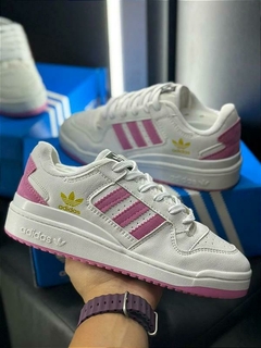 TÊNIS ADIDAS FORUM LOW BRANCO/ROSA