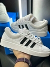 Tênis Adidas Campus x Bad Bunny Branco e Preto