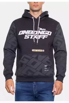 Moletom Onbongo Staff com Ziper Preto - PRODUTO ORIGINAL