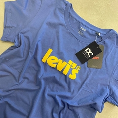 Camiseta Feminina Levi's Azul e Amarelo