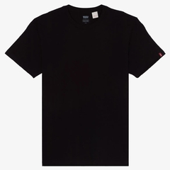 CAMISETA MASCULINA LEVI'S SLIM DETALHE MANGA | PRETA na internet