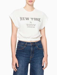 CROPPED CALVIN KLEIN OFF WHITE - Dona Chica