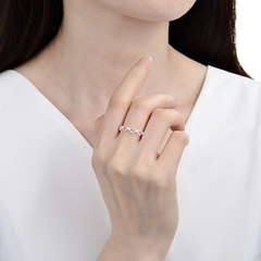 ANILLO AJUSTABLE DE PLATA LINEA DE CORAZONES regalo para mujer, adolescente y niña, hecho en Italia lo - comprar online