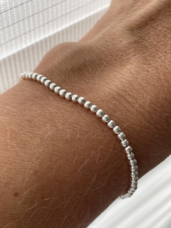 PULSERA ESLASTIZADA BOLITAS DE PLATA 925 LAURENCIA 1000 - comprar online