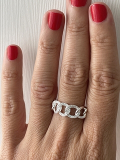 ANILLO AJUSTABLE DE PLATA CON ZC ADOQUIN 1010 regalo para mujer, adolescente y niña, hecho en Italia - comprar online