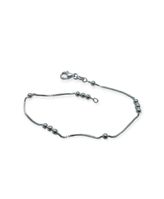 PULSERA DE PLATA 925 CADENA CON BOLITAS 3 + 1 EFIMER 2050 - comprar online