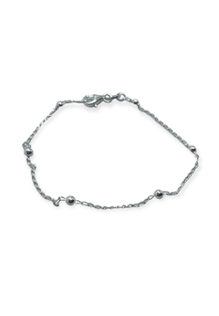 PULSERA DE PLATA 925 CADENA CON BOLITAS AISLADAS EFIMER 2020 - comprar online