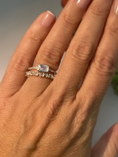 ANILLO AJUSTABLE DE PLATA DOBLE CON ZC DOUBLE 1000regalo para mujer, adolescente y niña, hecho en Italia - Divinas Tentaciones Joyas