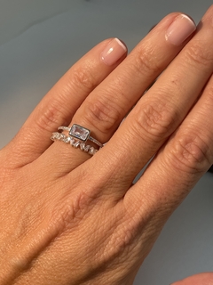 ANILLO AJUSTABLE DE PLATA DOBLE CON ZC DOUBLE 1000regalo para mujer, adolescente y niña, hecho en Italia - comprar online