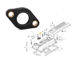 Flange Tampa Valvula Bmw X3 Xd 2.0 150Cv 05/06