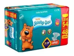 FRALDA DESCARTAVEL BABY SCOOBY DOO HYPER 1 PACOTE TAMANHO XG COM 54UN