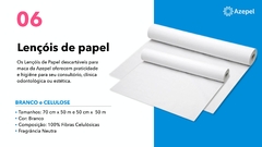 Lençol Hospitalar 50x50x6 Branco Azepel