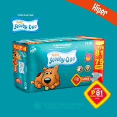 FRALDA DESCARTAVEL BABY SCOOBY DOO HYPER 1 PACOTE TAMANHO P COM 81UN