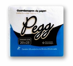 GUARDANAPO DE MESA PEQ PEGG 20X23 C/50F - Faxinando Brasil - Produtos de Higiene e Limpeza