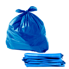 Saco de Lixo 100L 100Un Azul