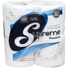 PAPEL HIGIÊNICO COM 04 UN FOLHA DUPLA SUPREME PREMIUM