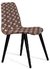 Cadeira Eames - Preto e Cinza com Pé Palito Preto