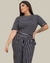 Blusa Malha Plus Size Listras - comprar online