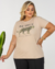 T-Shirt Algodão Be True Plus Size - TuttiStore | Moda Feminina Casual