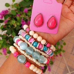 Kit de Pulseiras com Brinco Ref. 0278 1