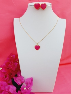 Conjunto colar com brinco Ref. 1228 4