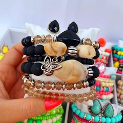 Kit de Pulseiras + Brinco | 0219