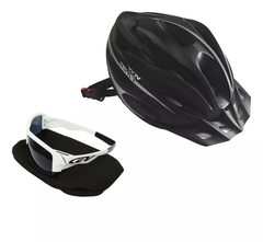 Combo Casco In Mould Marca Fast + Lentes Ciclismo.-