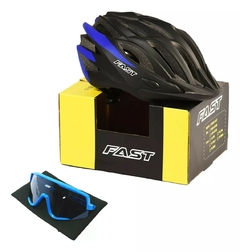 Combo Casco In Mould Marca Fast + Lentes Ciclismo.- - Koval Bikes