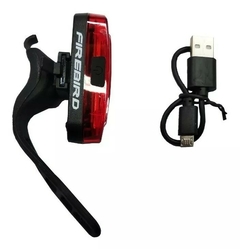 Luz Trasera Para Bicicleta Recargable USB 2 Colores - comprar online