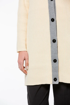 CARDIGAN PANAMA OFF WHITE - tienda online