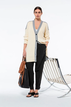 CARDIGAN PANAMA OFF WHITE