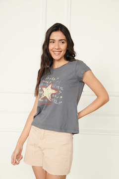 REMERA VIR THE SEA GRIS - comprar online