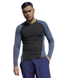 Camiseta Térmica de Hombre Jaspeada