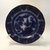Prato  de louça inglesa Azul Borrão Shanghai W.Adams Iron Stone Diâmetro: 19,5 cm