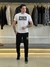 Camiseta Armani Exchange Slim Fit Detalhes Emborrachado Logo Assinatura Masculino - loja online