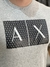Camiseta Armani Exchange Slim Fit Detalhes Emborrachado Logo Assinatura Masculino - comprar online
