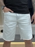 Bermuda Acostamento Jeans Masculino Desfiado Masculino Branco na internet