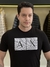 Imagem do Camiseta Armani Exchange Slim Fit Detalhes Emborrachado Logo Assinatura Masculino
