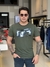 Camiseta Acostamento Casual Mini Listras Estampado Masculino - loja online