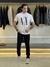 Camiseta Armani Exchange Lettering Assinatura Grande Estampa Frontal Masculino na internet