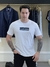 Camiseta Calvin Klein Quadro Emborrachado Lettering Vazado Masculino - loja online