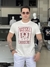 Camiseta Diesel Quadro Lettering Assinatura Aveludado Masculino - loja online
