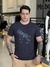 Camiseta Acostamento Modal Lobo Black Frontal Estampado Masculino - loja online