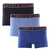 Cueca Tommy Hilfiger Boxer Kit com 3 Peças Masculino Azul