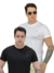 Kit 2 Camiseta Diesel Umtee-Randal-Tube Kit com 2 Peças Masculino Preto e Branco