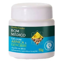 Gel Canforado Creme BOM MÉDICO Arnica e Gengibre 55g Abelha Rainha REF 2116