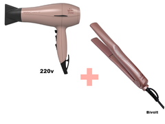 Kit Secador De Cabelo 220v Gama Italy + Prancha Keration Ceramic na internet