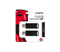 Kit 2 Pendrive 32GB Cada Kingston DataTraveler DT20 Original